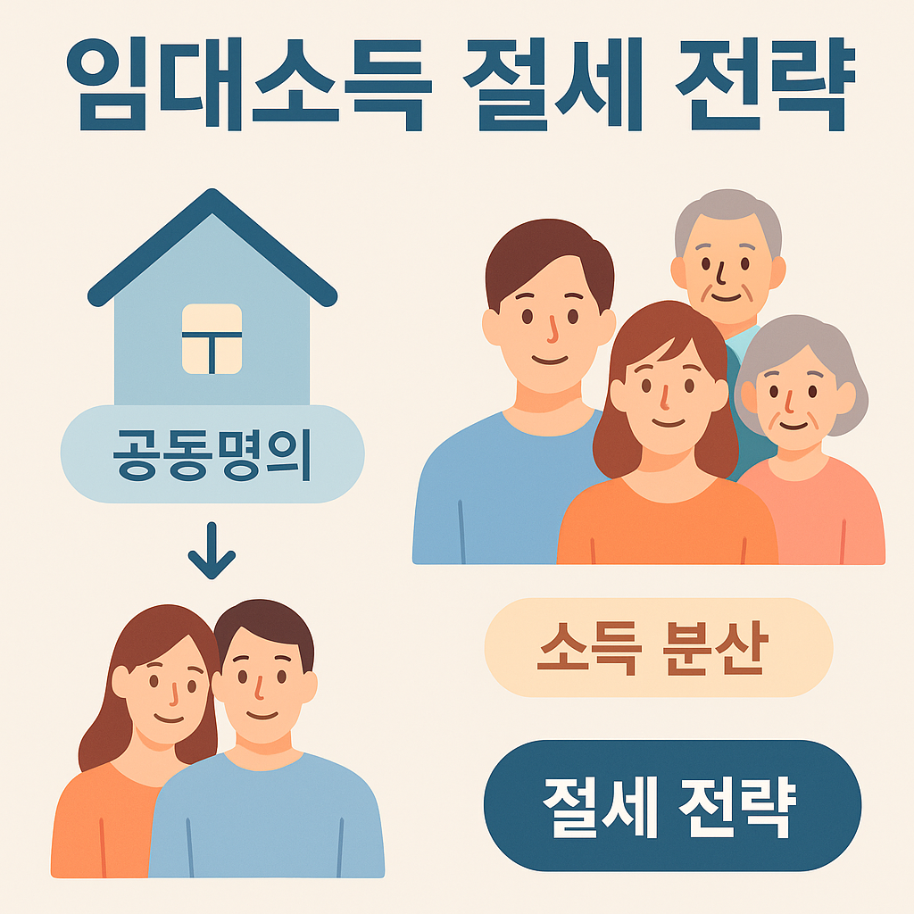 임대소득 공동명의 및 가족 분산 전략 이미지