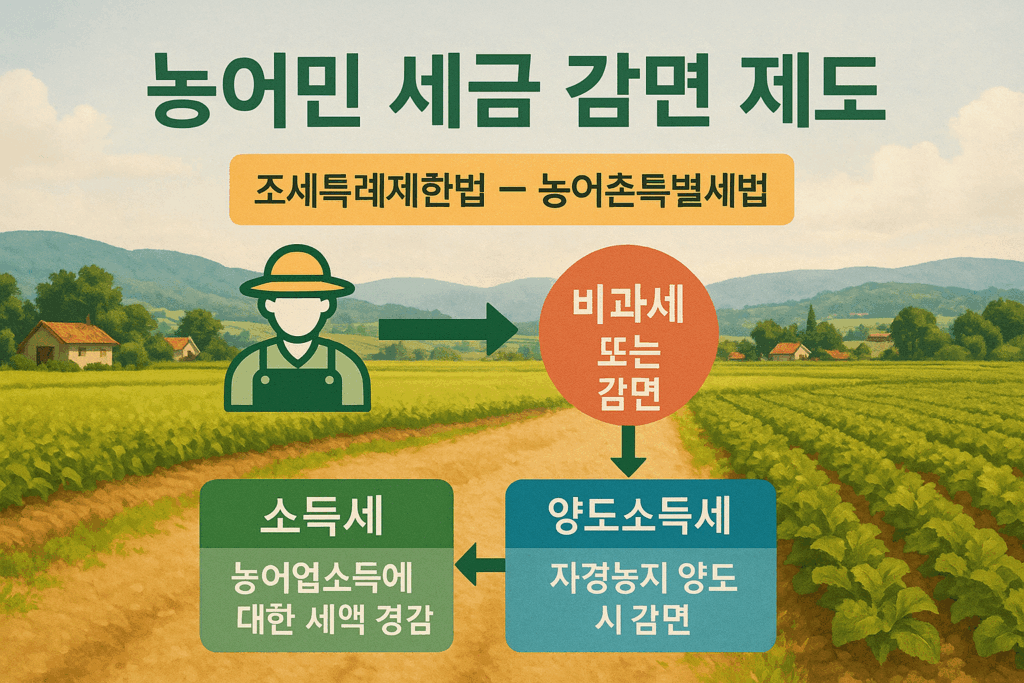 농어민 세금 감면 법적 근거 인포그래픽